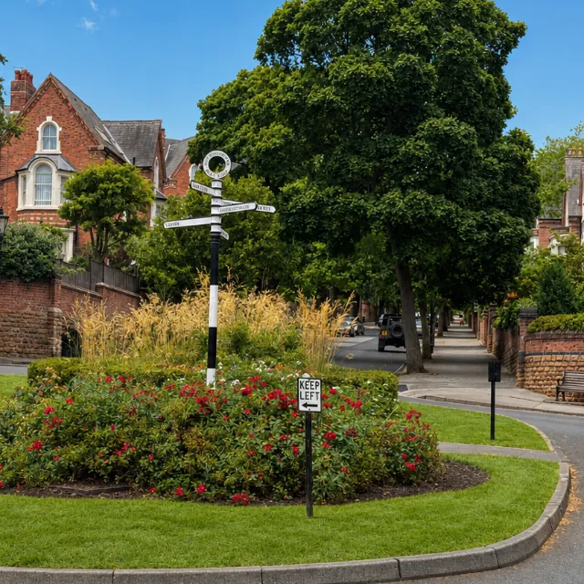 A street in The Park, Nottingham