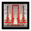 Red pipes (framed hand-signed print)